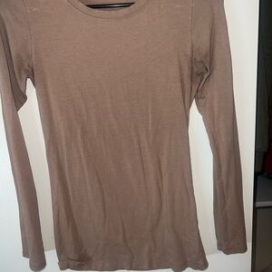 Women's Long Sleeve Top - Tan